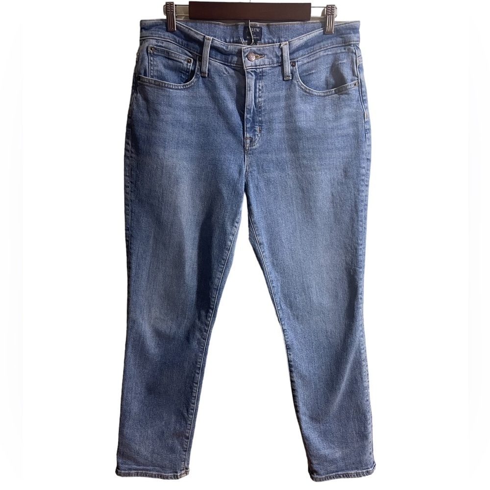 J Crew Womens Size 29 Slim Boyfriend Mid Rise Medium Wash Denim Blue Jeans